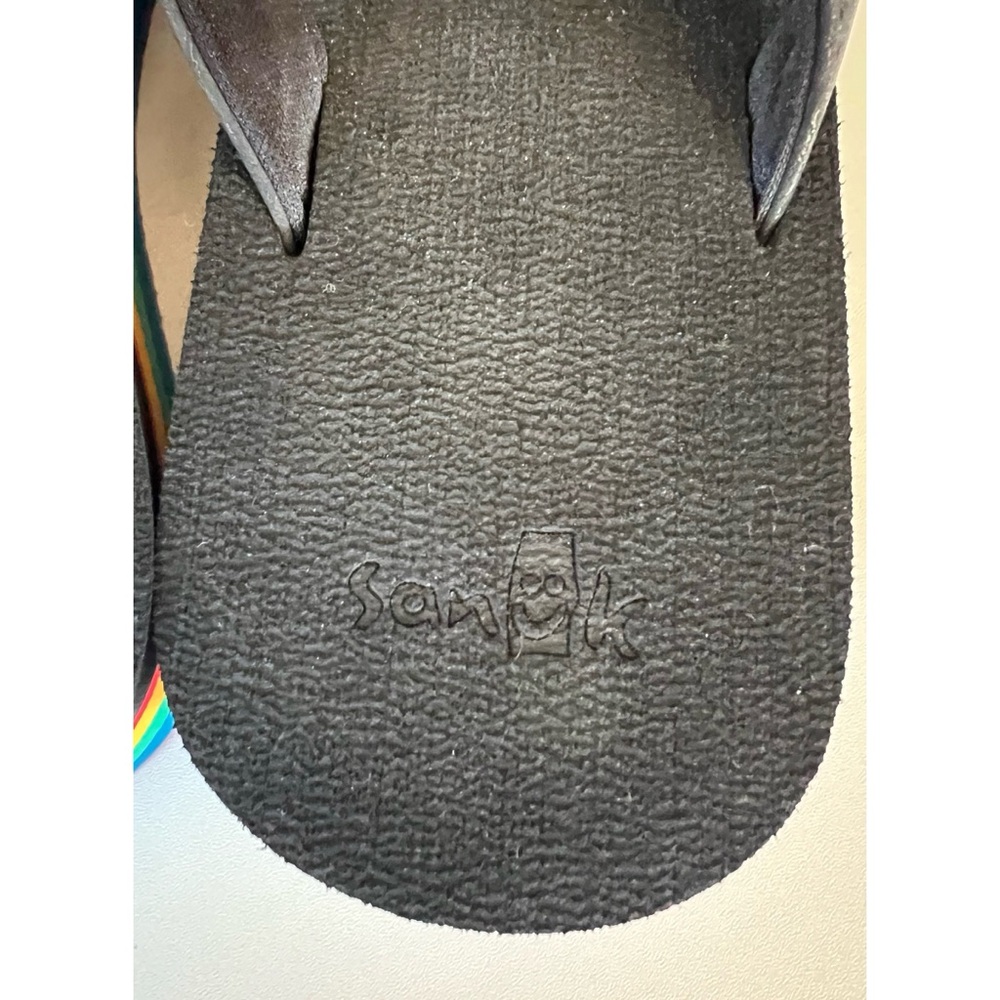 Sanuk Rainbow Yoga Mat Platform Flip Flop Sandals 8 - Picture 6 of 11